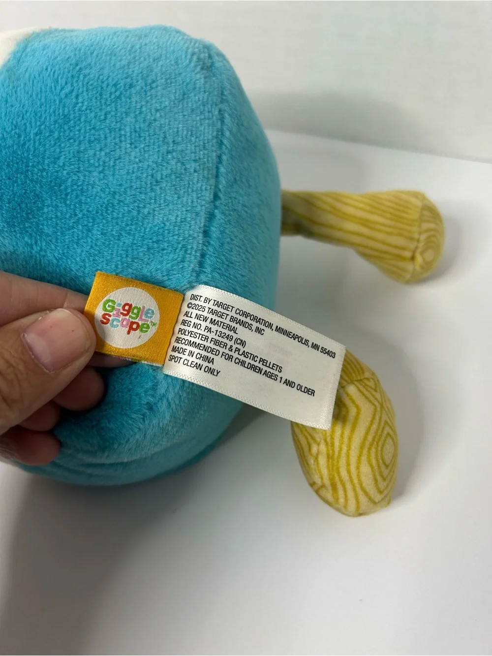 Plush Popsicle‎ Toy in Red, White, Blue with Yellow Legs